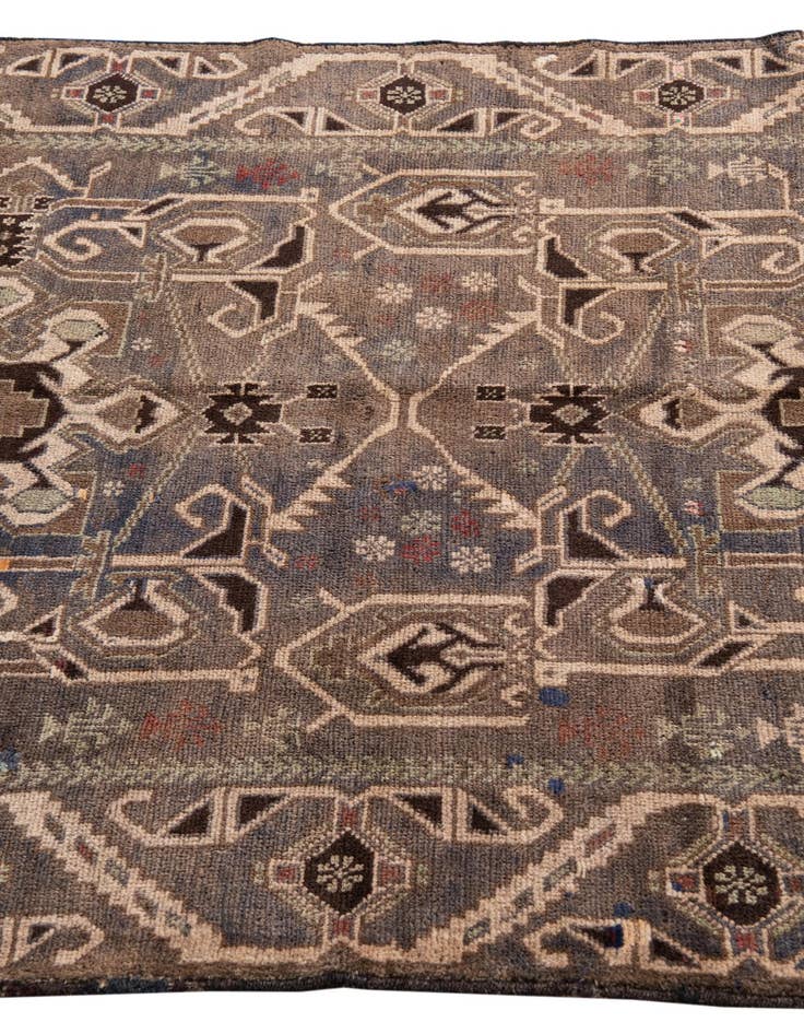 Detail image of 3' 9 x 6' 7  Hand Knotted Ultra Vintage Persian Wool Rug