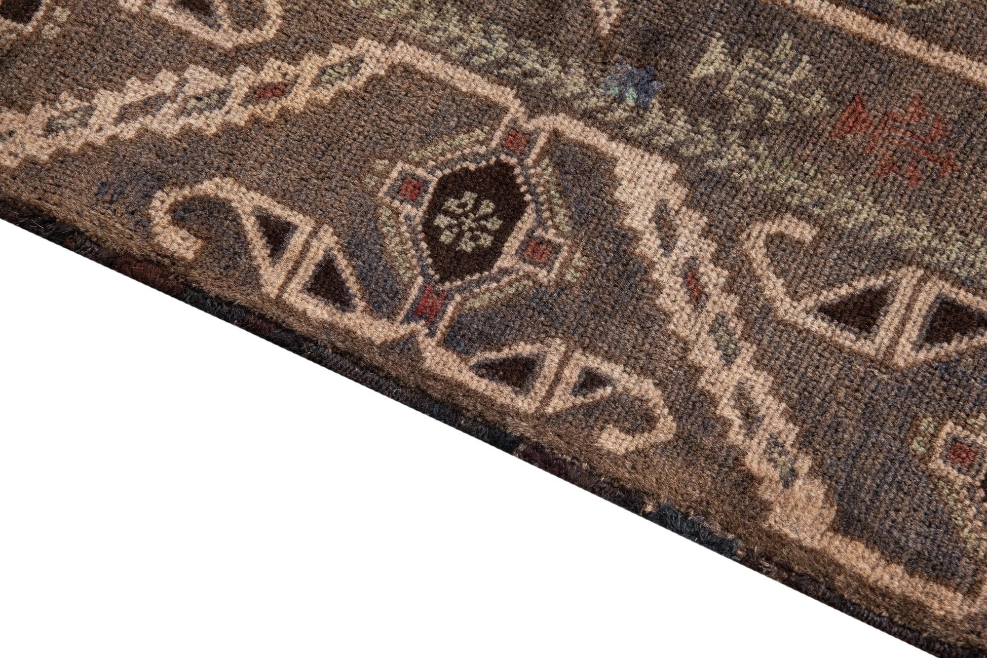 3' 9 x 6' 7 Hand Knotted Ultra Vintage Persian Wool Rug
