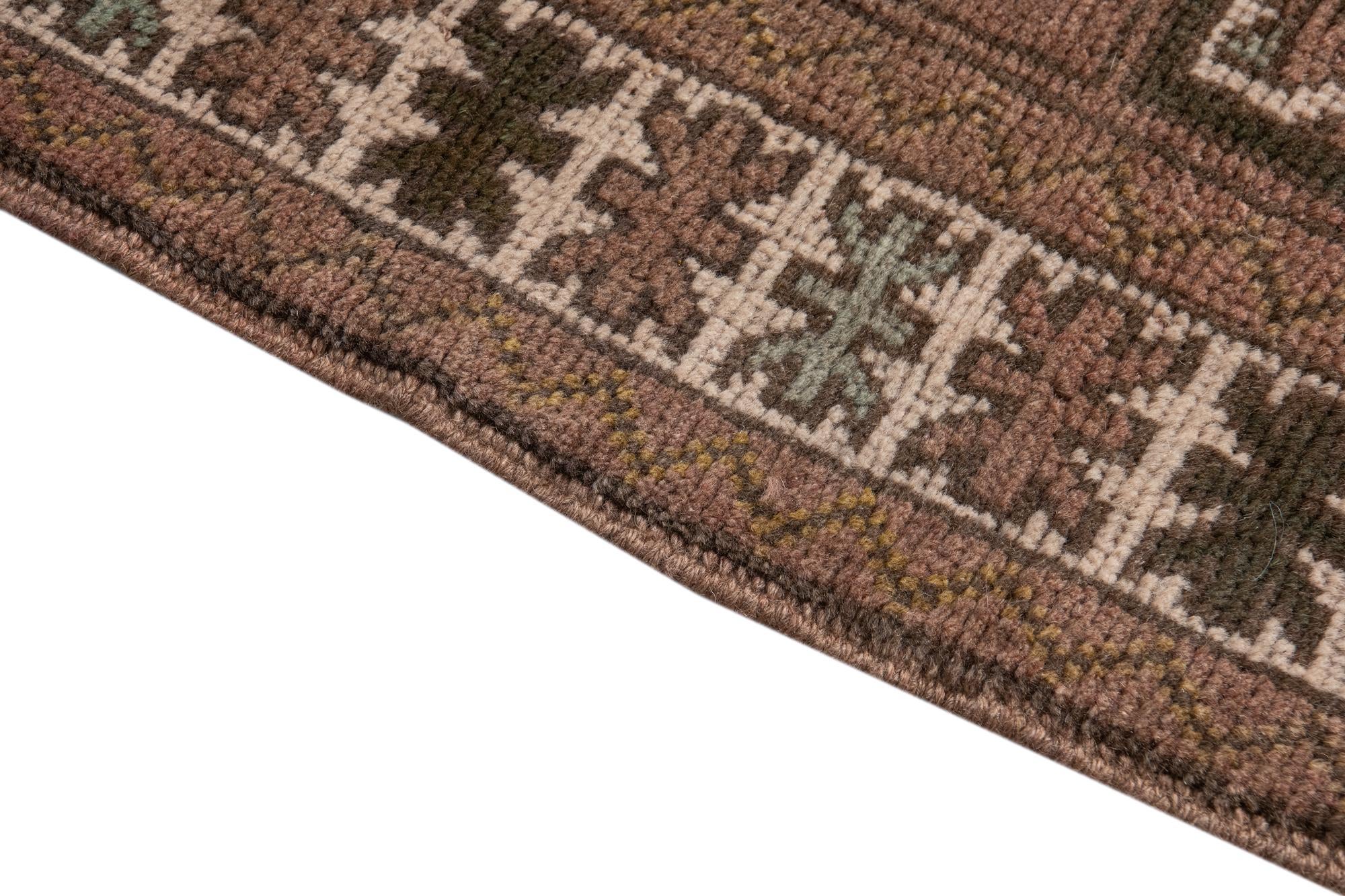 4' 1 x 6' 8 Hand Knotted Ultra Vintage Persian Wool Rug