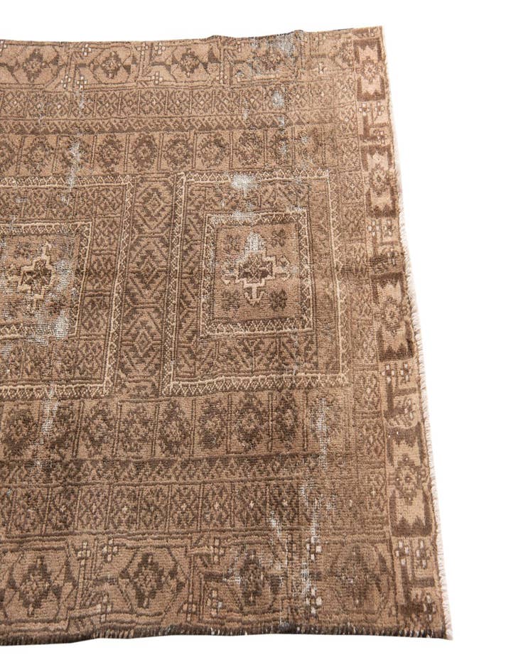 Detail image of 3' 5 x 6' 2  Hand Knotted Ultra Vintage Persian Wool Rug