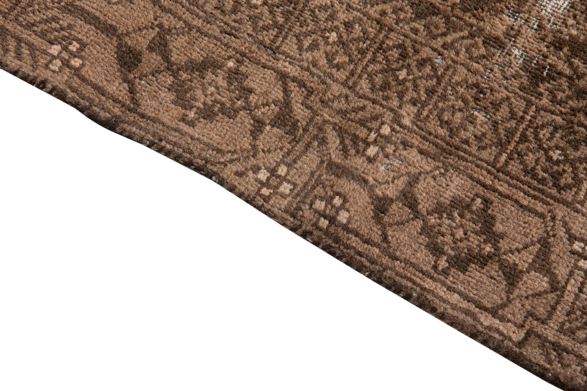 3' 5 x 6' 2 Hand Knotted Ultra Vintage Persian Wool Rug