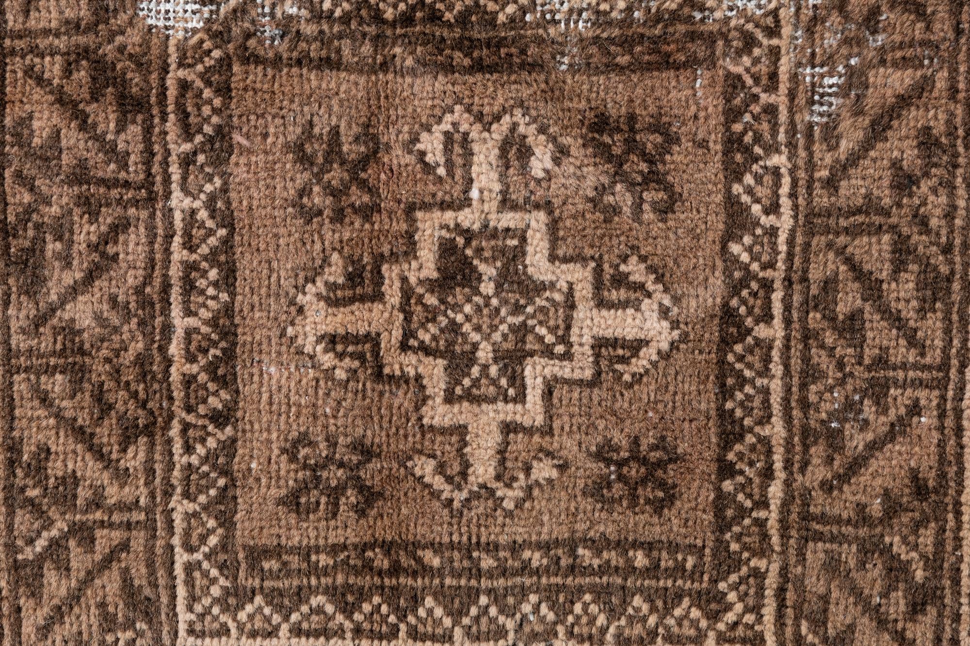 3' 5 x 6' 2 Hand Knotted Ultra Vintage Persian Wool Rug