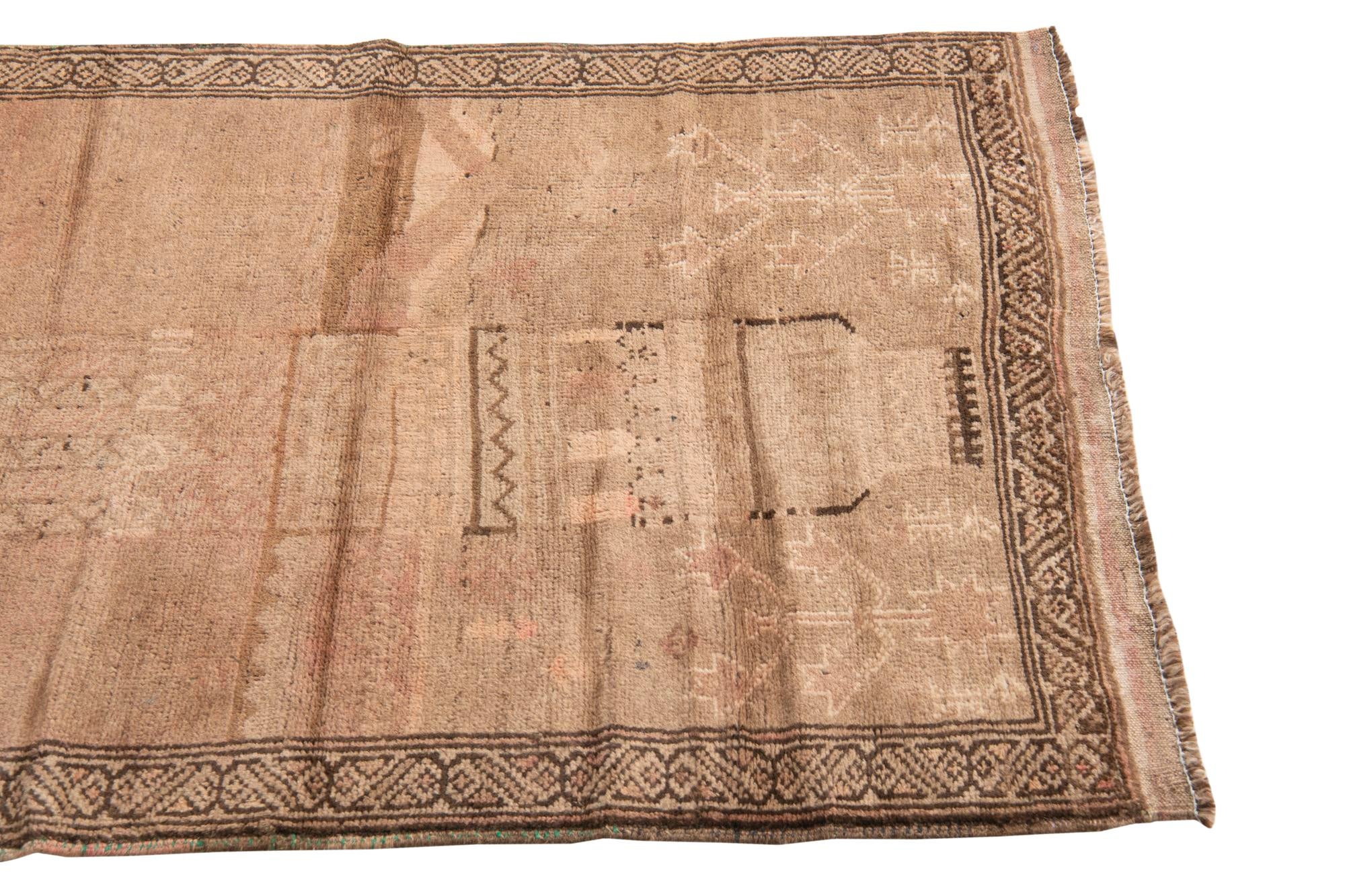 2' 9 x 4' 3 Hand Knotted Ultra Vintage Persian Wool Rug