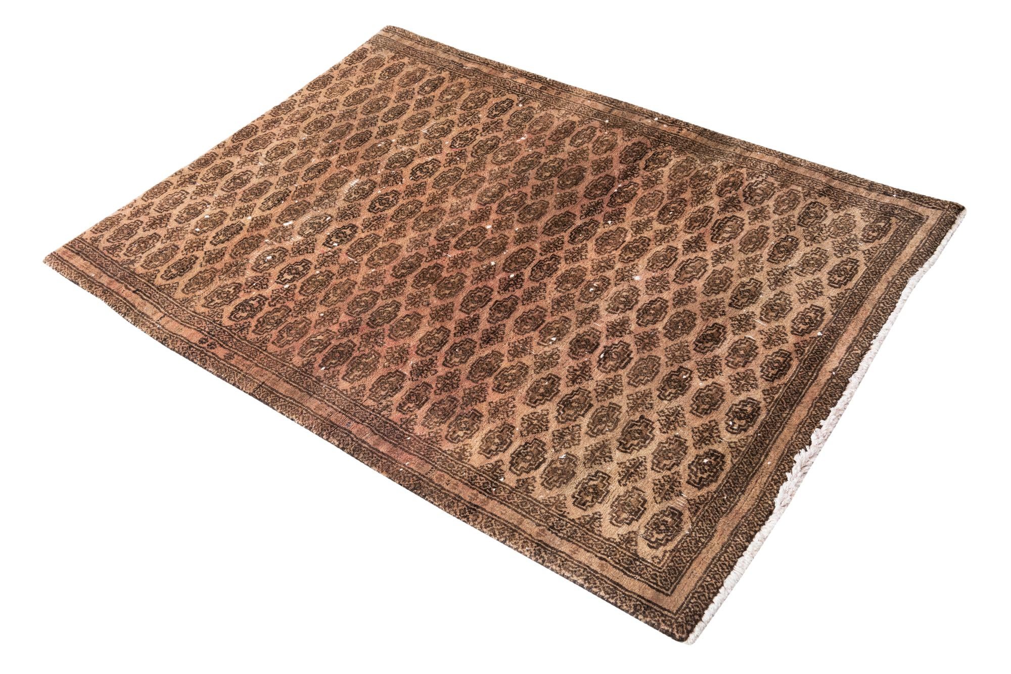 3' 2 x 4' 5 Hand Knotted Ultra Vintage Persian Wool Rug