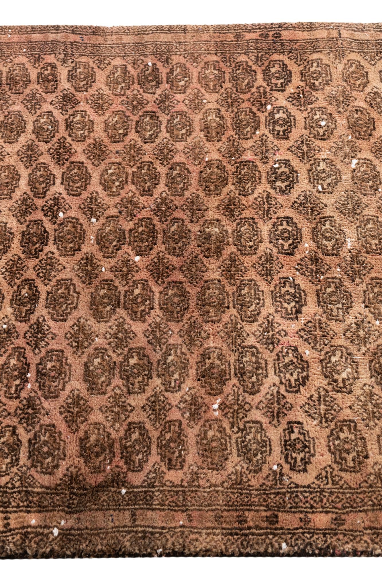 3' 2 x 4' 5 Hand Knotted Ultra Vintage Persian Wool Rug