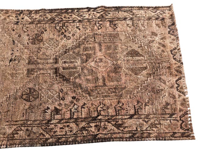 Detail image of 2' 9 x 4' 3 Hand Knotted Ultra Vintage Persian Wool Rug