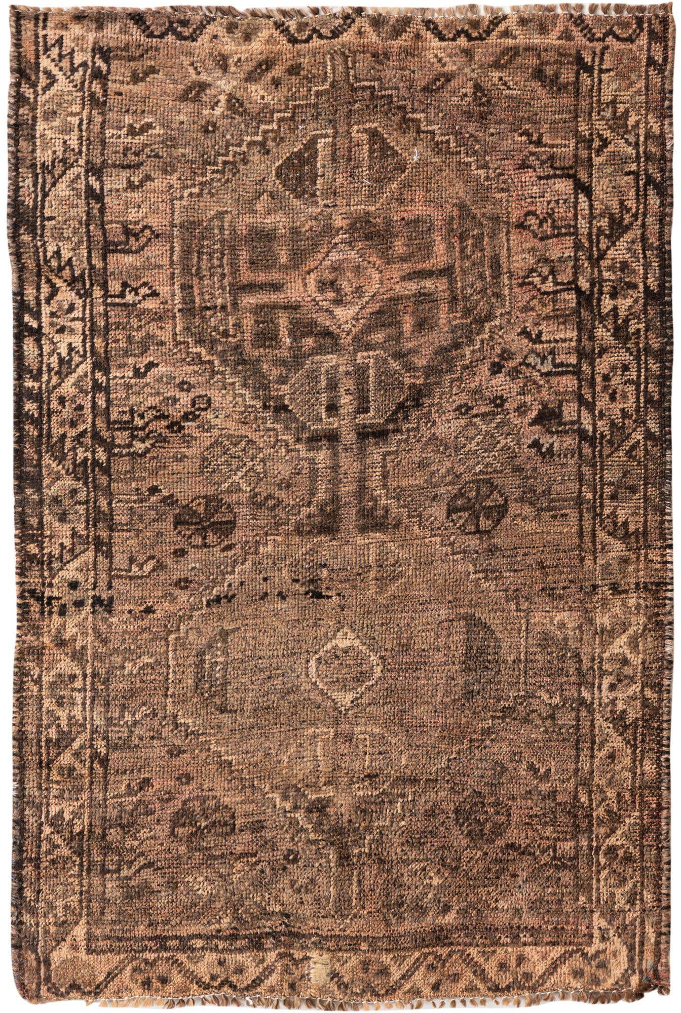 2' 9 x 4' 3 Hand Knotted Ultra Vintage Persian Wool Rug