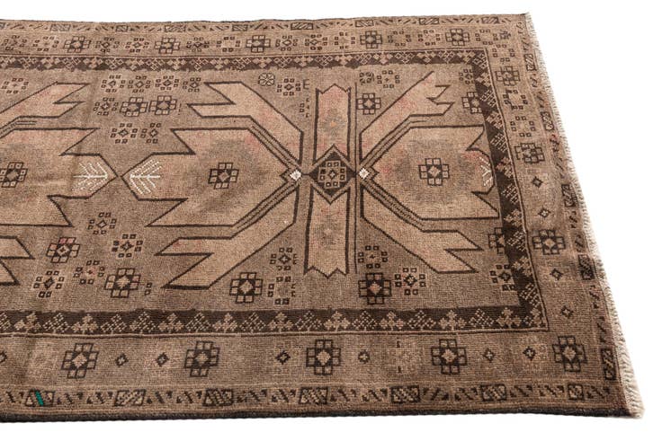Detail image of 3' 7 x 6' 8 Hand Knotted Ultra Vintage Persian Wool Rug