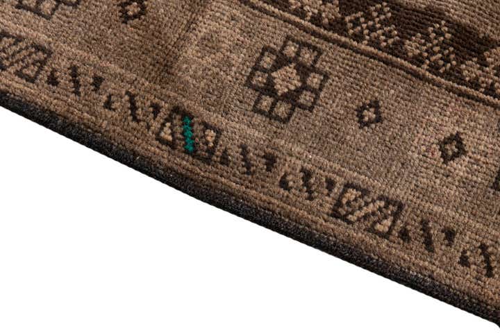 3' 7 x 6' 8 Hand Knotted Ultra Vintage Persian Wool Rug