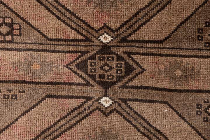 3' 7 x 6' 8 Hand Knotted Ultra Vintage Persian Wool Rug