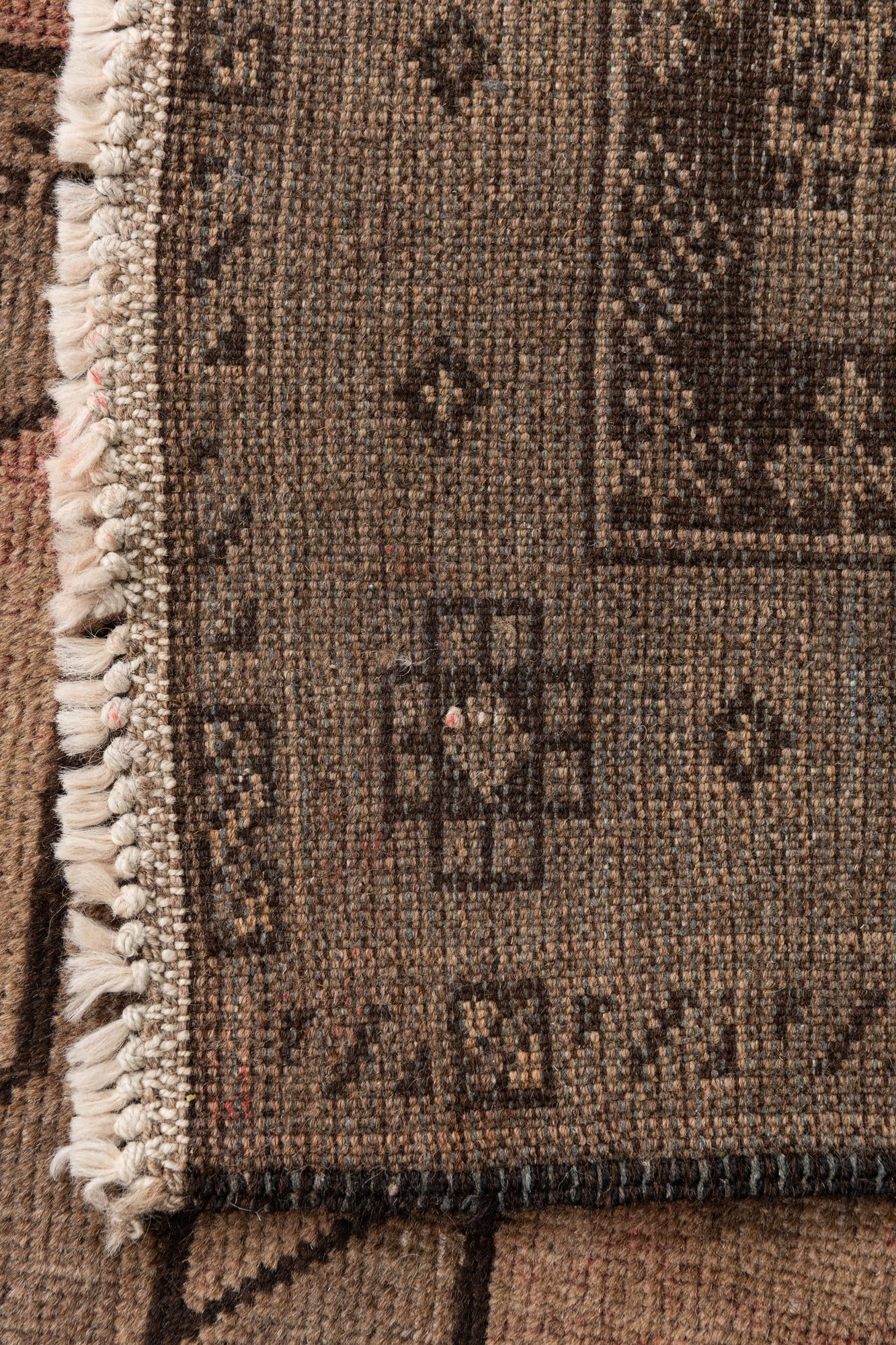 3' 7 x 6' 8 Hand Knotted Ultra Vintage Persian Wool Rug