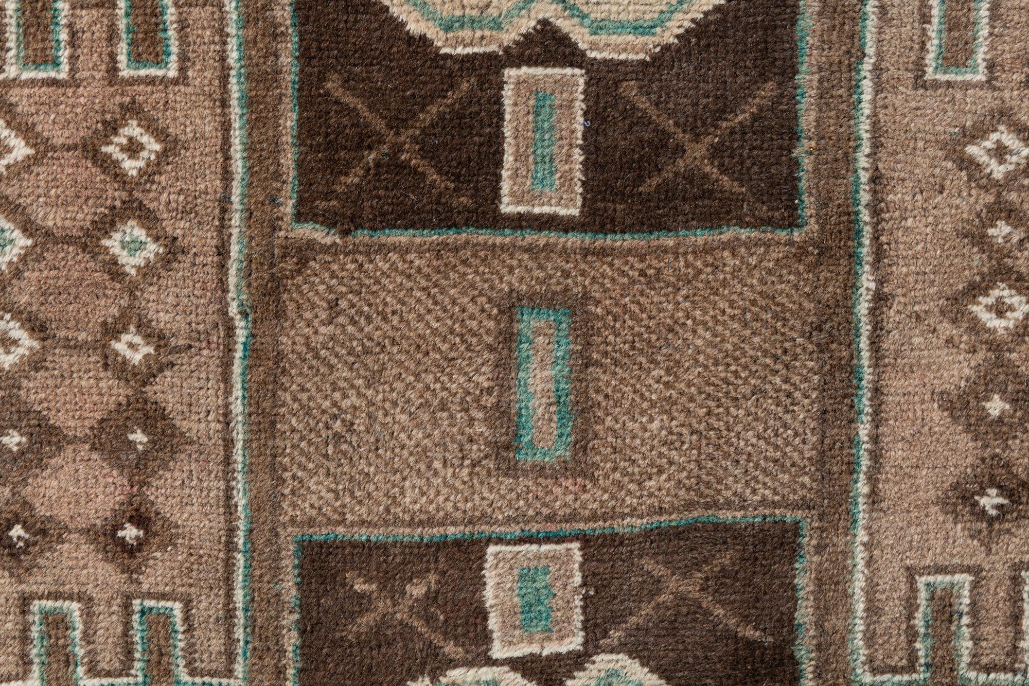 3' 5 x 6' 5 Hand Knotted Ultra Vintage Persian Wool Rug