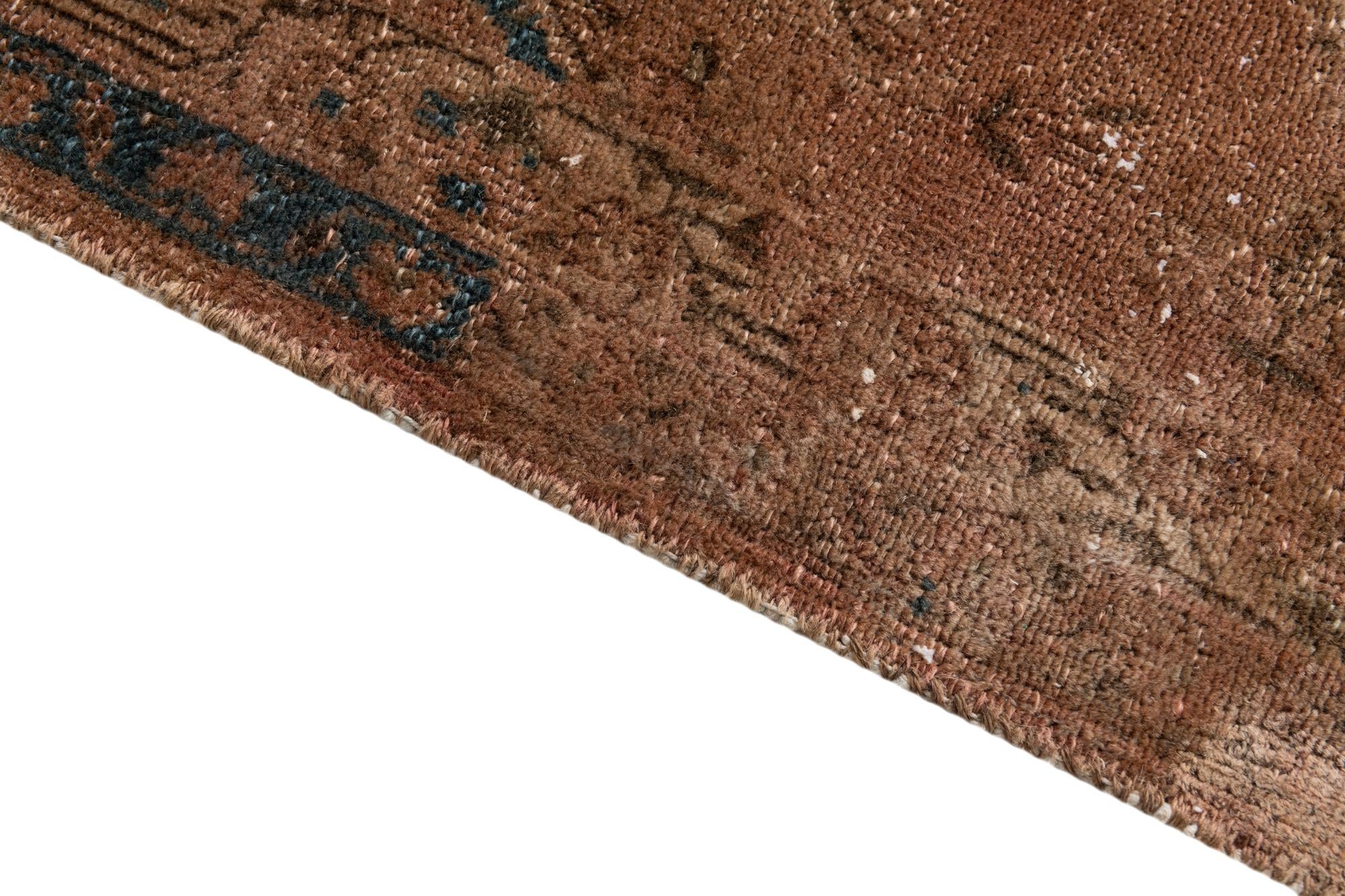 4' 3 x 7' 6 Hand Knotted Ultra Vintage Persian Wool Rug