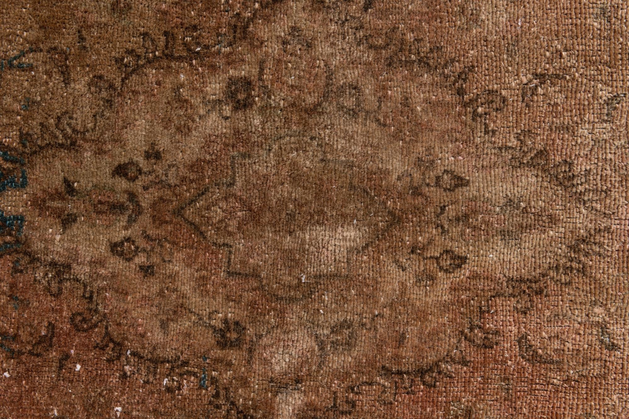 4' 3 x 7' 6 Hand Knotted Ultra Vintage Persian Wool Rug