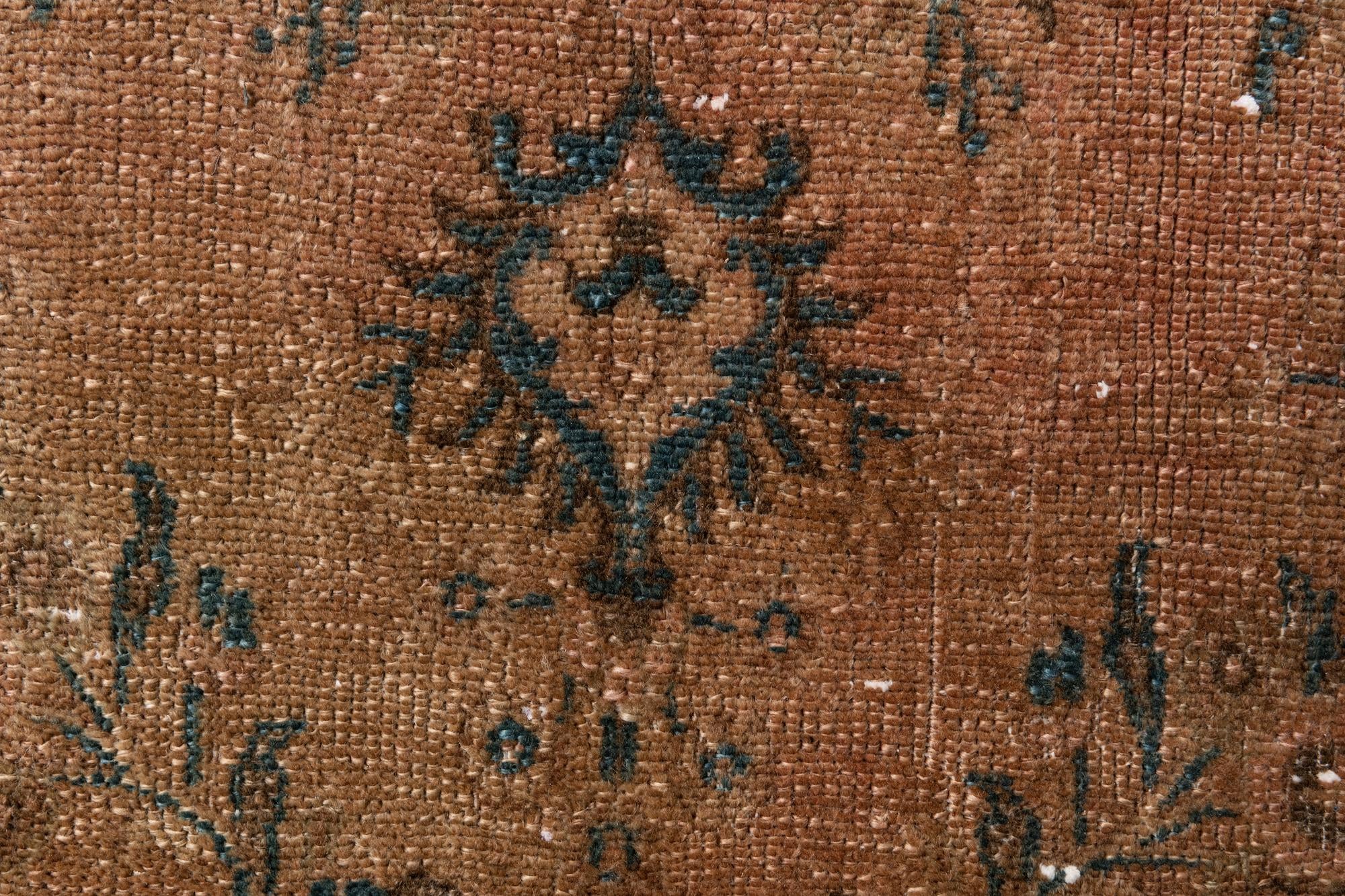 4' 3 x 7' 6 Hand Knotted Ultra Vintage Persian Wool Rug