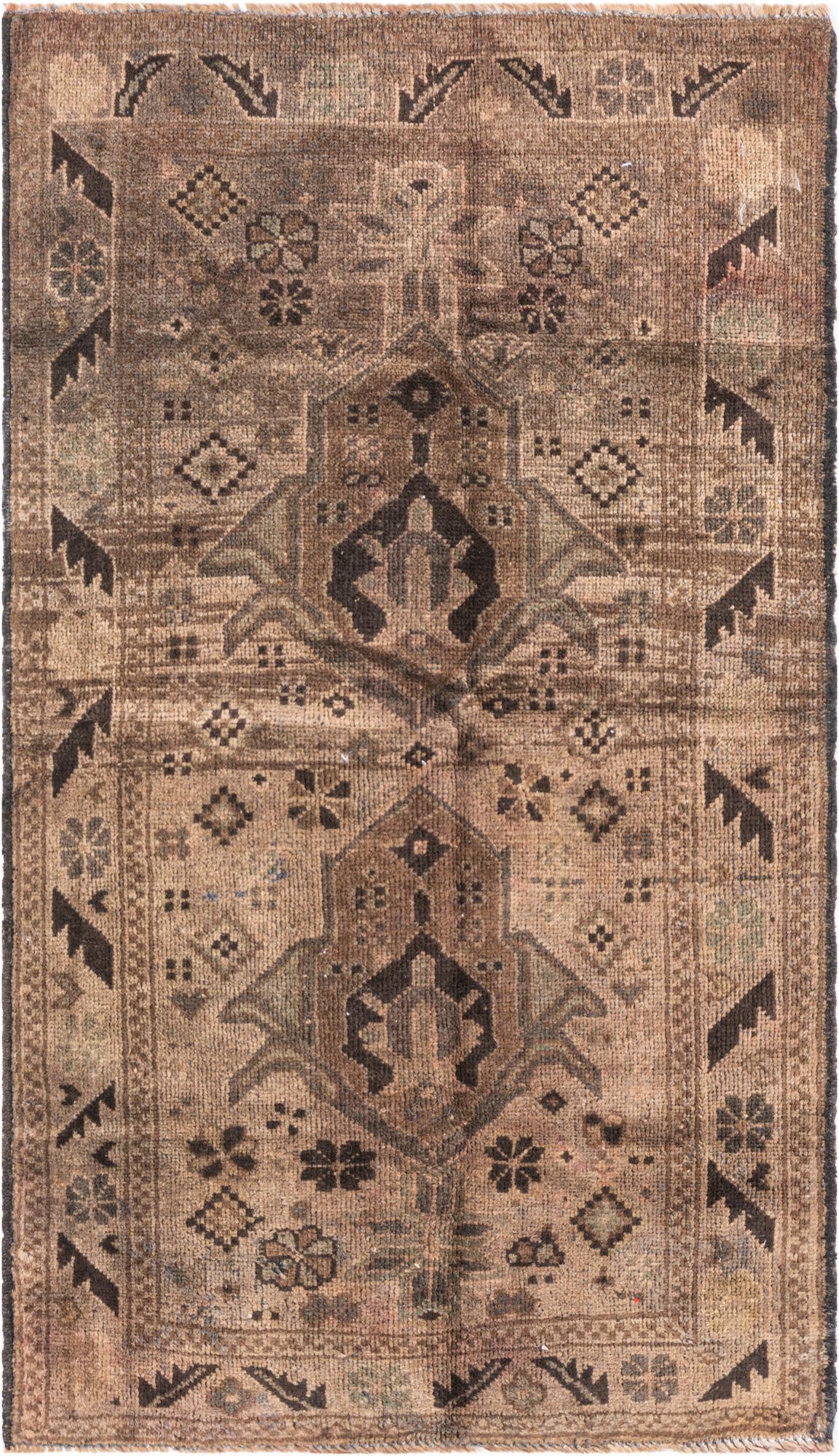 2' 5 x 4' 1 Hand Knotted Ultra Vintage Persian Wool Rug