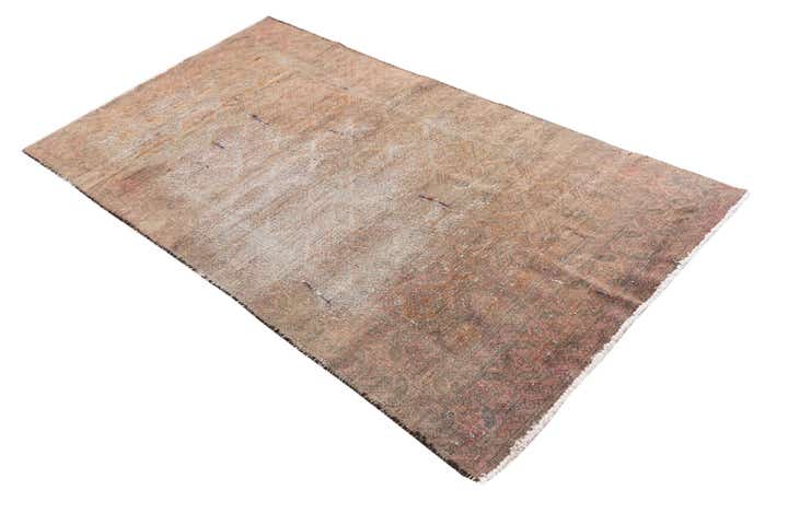 3' 4 x 6' 2 Hand Knotted Ultra Vintage Persian Wool Rug