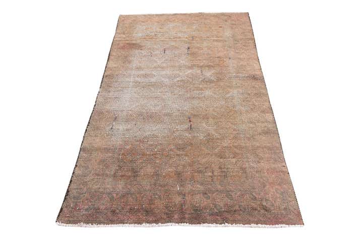 3' 4 x 6' 2 Hand Knotted Ultra Vintage Persian Wool Rug