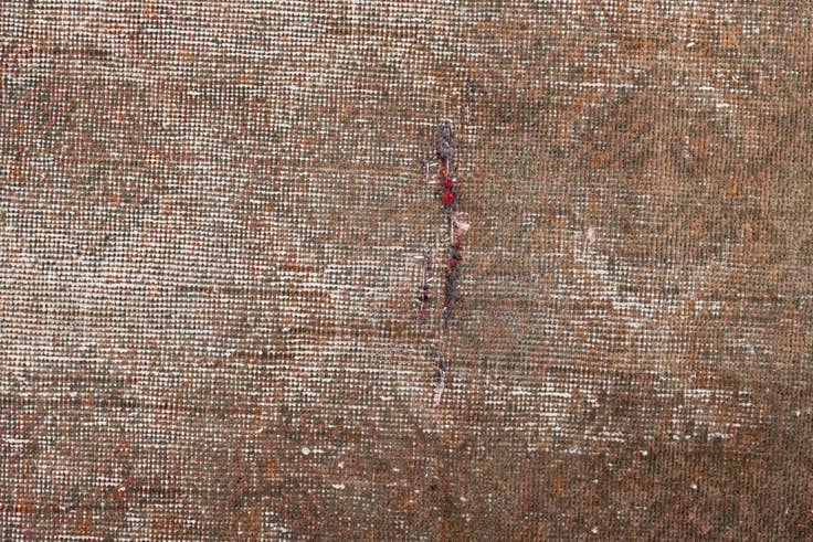 Detail image of 3' 4 x 6' 2 Hand Knotted Ultra Vintage Persian Wool Rug