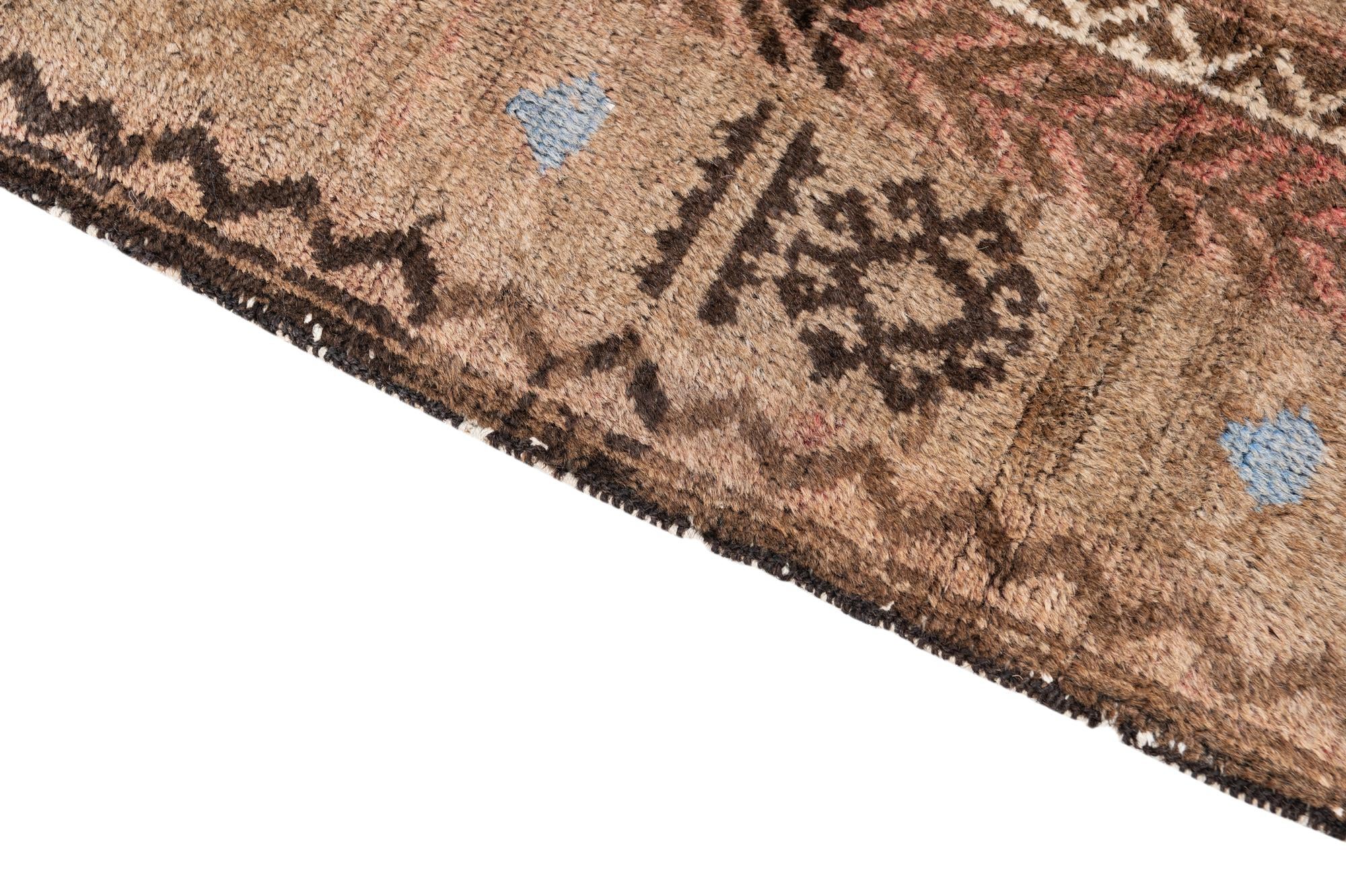 3' 6 x 6' 5 Hand Knotted Ultra Vintage Persian Wool Rug