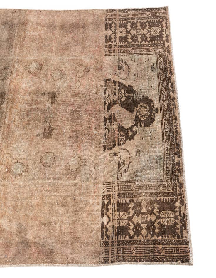 Detail image of 3' 2 x 5' 7  Hand Knotted Ultra Vintage Persian Wool Rug