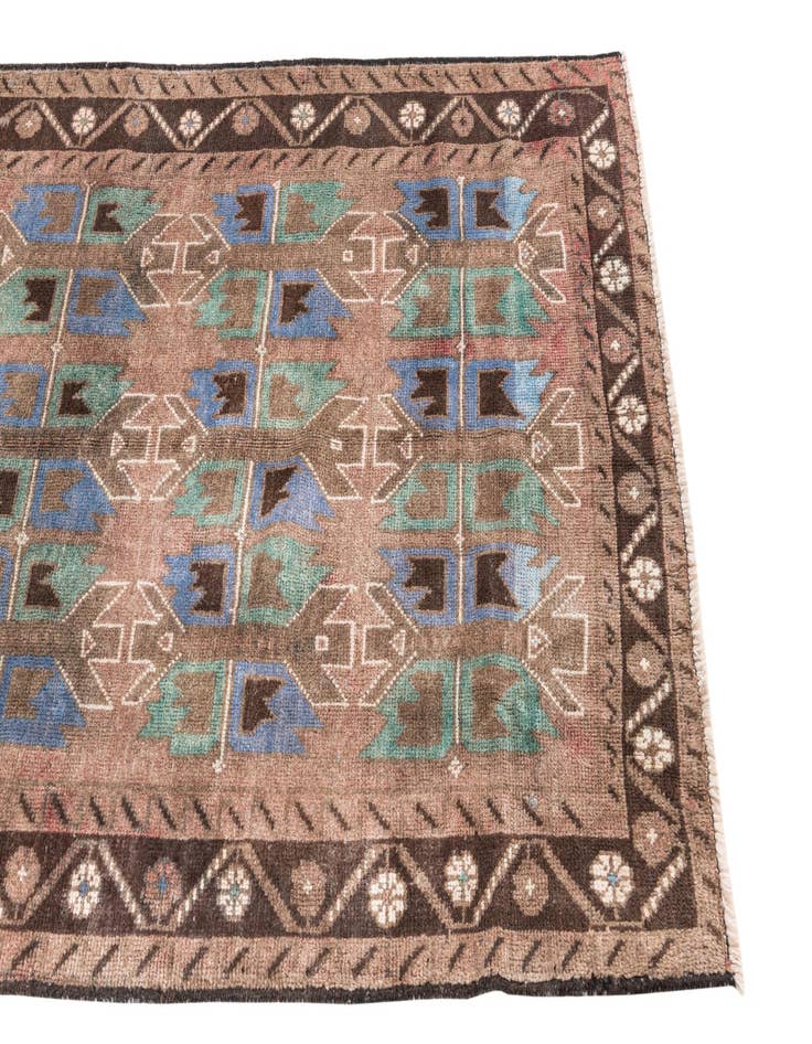 Detail image of 3' 5 x 6'  Hand Knotted Ultra Vintage Persian Wool Rug