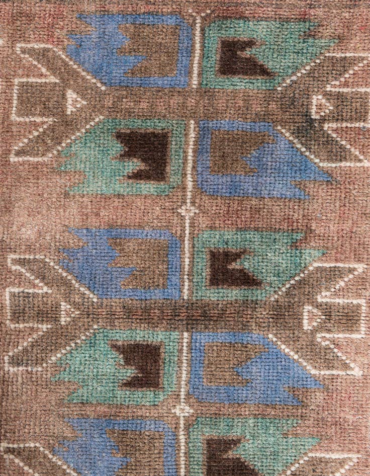 Detail image of 3' 5 x 6'  Hand Knotted Ultra Vintage Persian Wool Rug