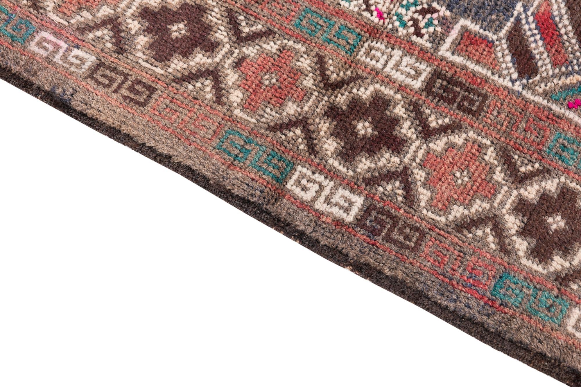 3' 9 x 6' 6 Hand Knotted Ultra Vintage Persian Wool Rug