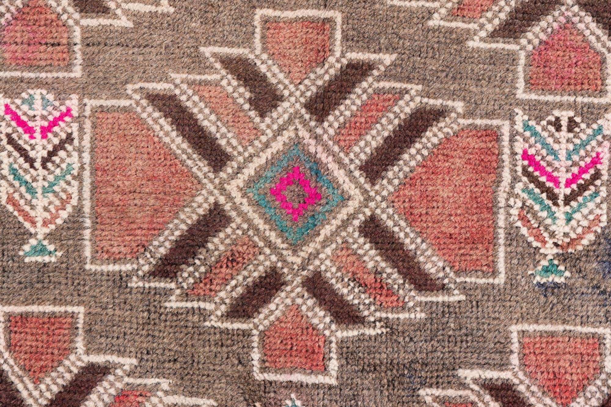 3' 9 x 6' 6 Hand Knotted Ultra Vintage Persian Wool Rug