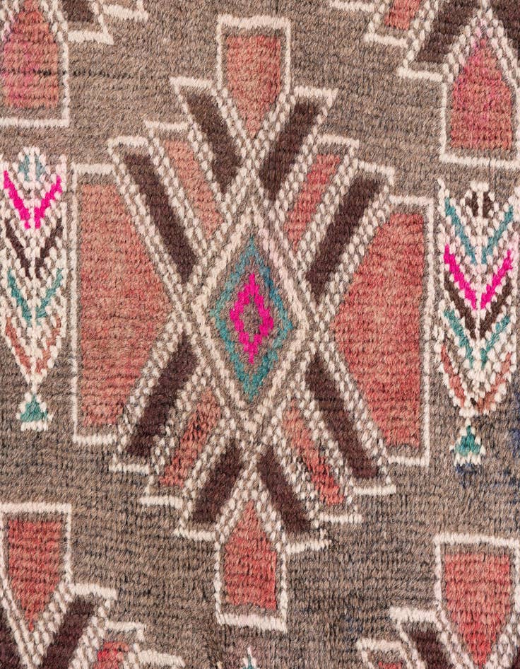 Detail image of 3' 9 x 6' 6  Hand Knotted Ultra Vintage Persian Wool Rug