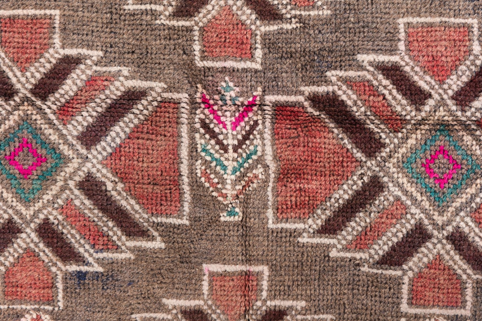3' 9 x 6' 6 Hand Knotted Ultra Vintage Persian Wool Rug