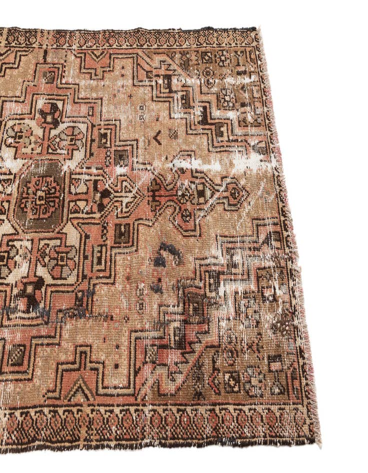 Detail image of 3' 9 x 6' 3  Hand Knotted Ultra Vintage Persian Wool Rug