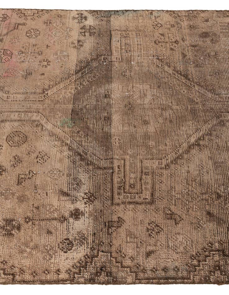 Detail image of 3' 9 x 7' 2  Hand Knotted Ultra Vintage Persian Wool Rug