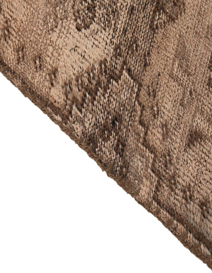 Detail image of 3' 9 x 7' 2  Hand Knotted Ultra Vintage Persian Wool Rug