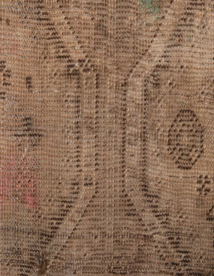 Detail image of 3' 9 x 7' 2  Hand Knotted Ultra Vintage Persian Wool Rug