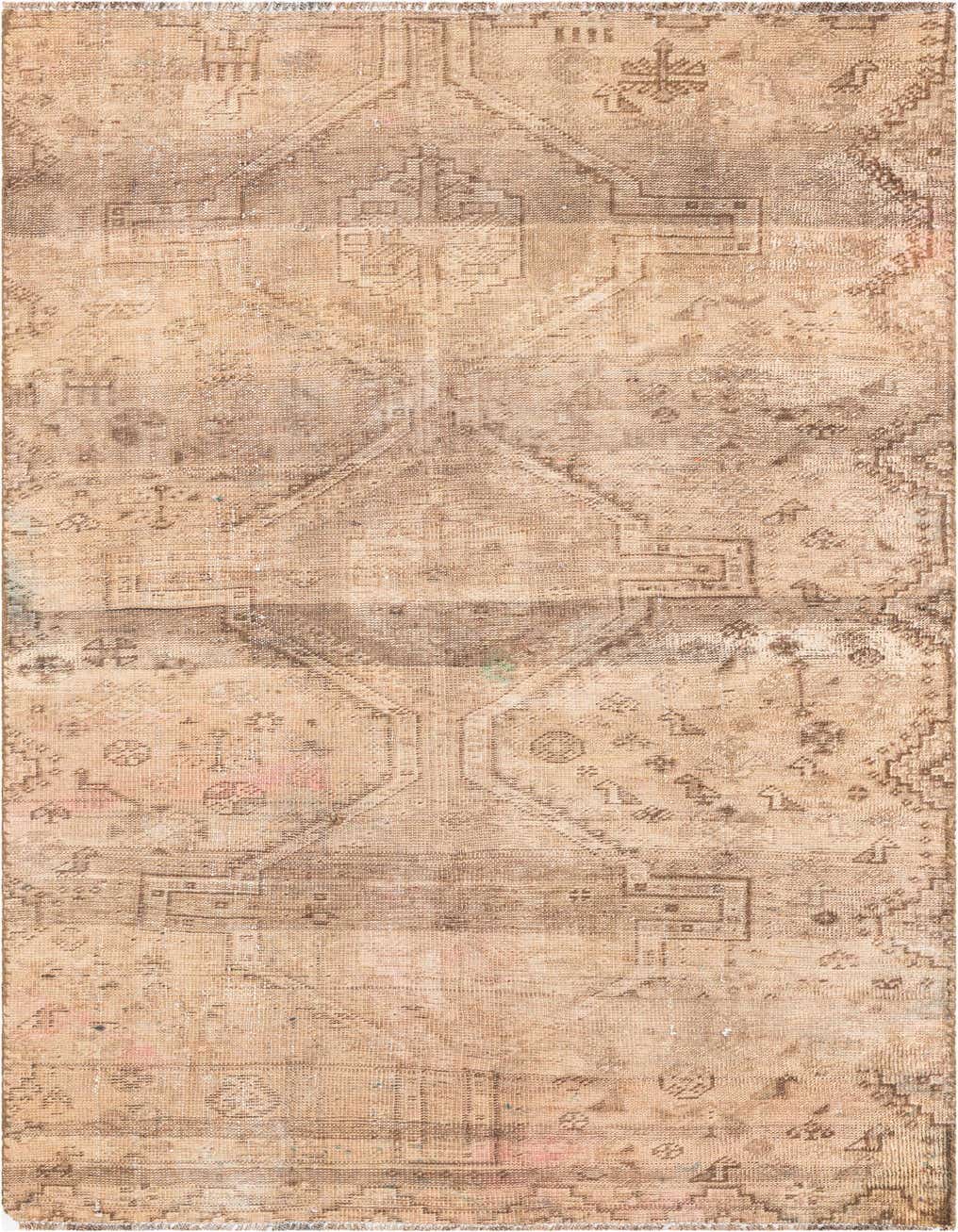 Primary image 3' 9 x 7' 2  Hand Knotted Ultra Vintage Persian Wool Rug