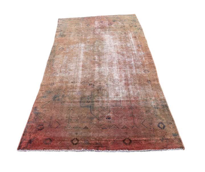145cm x 255cm Handgeknüpft Ultra Vintage Persisch Wolle Teppich