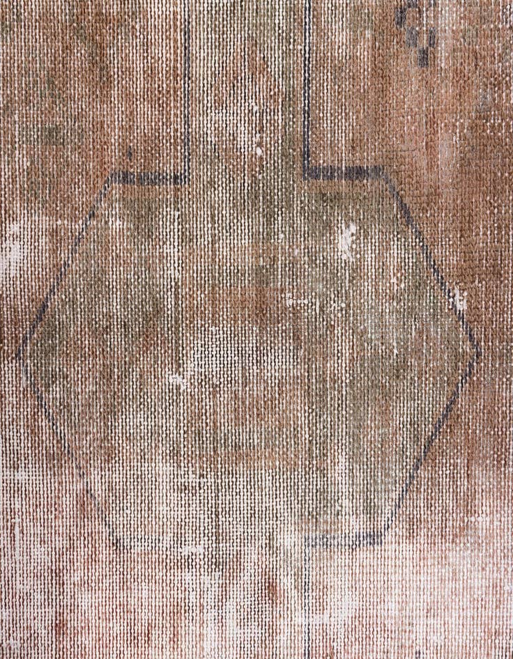 Detail image of 4' 9 x 8' 5  Hand Knotted Ultra Vintage Persian Wool Rug