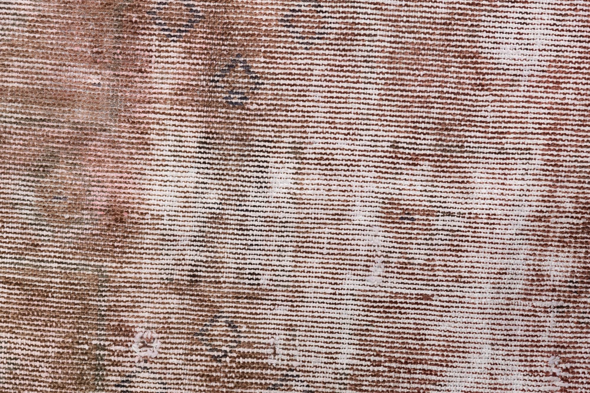 4' 9 x 8' 5 Hand Knotted Ultra Vintage Persian Wool Rug