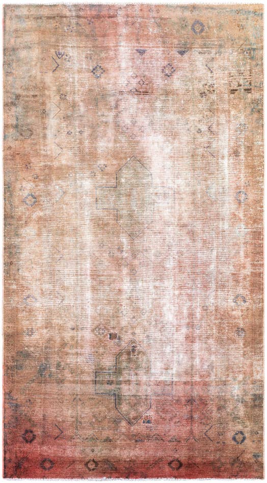 Detailansicht von 145cm x 255cm Handgeknüpft Ultra Vintage Persisch Wolle Teppich