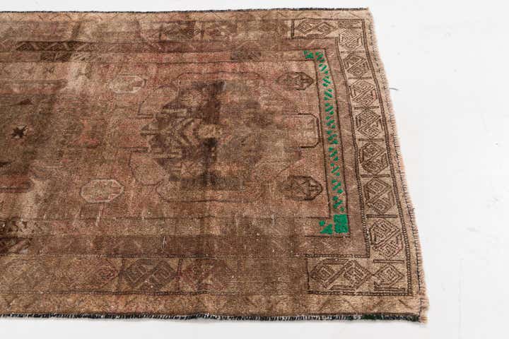 3' 10 x 6' 3 Hand Knotted Ultra Vintage Persian Wool Rug