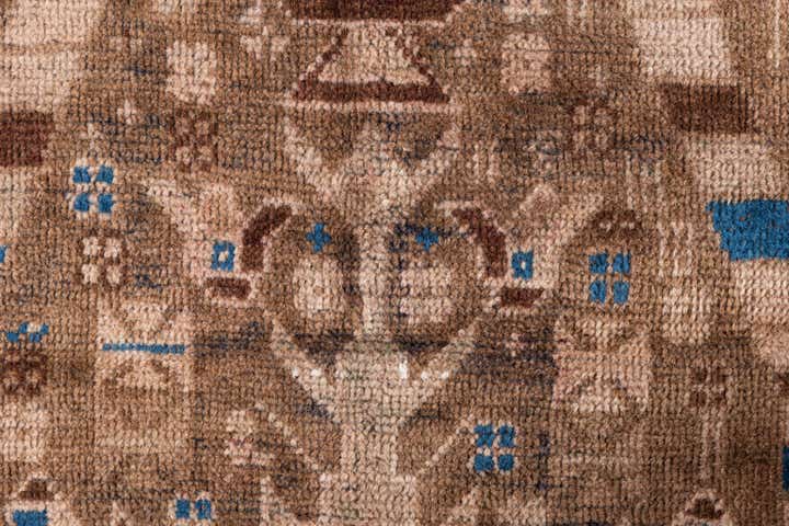 3' 7 x 6' 5 Hand Knotted Ultra Vintage Persian Wool Rug