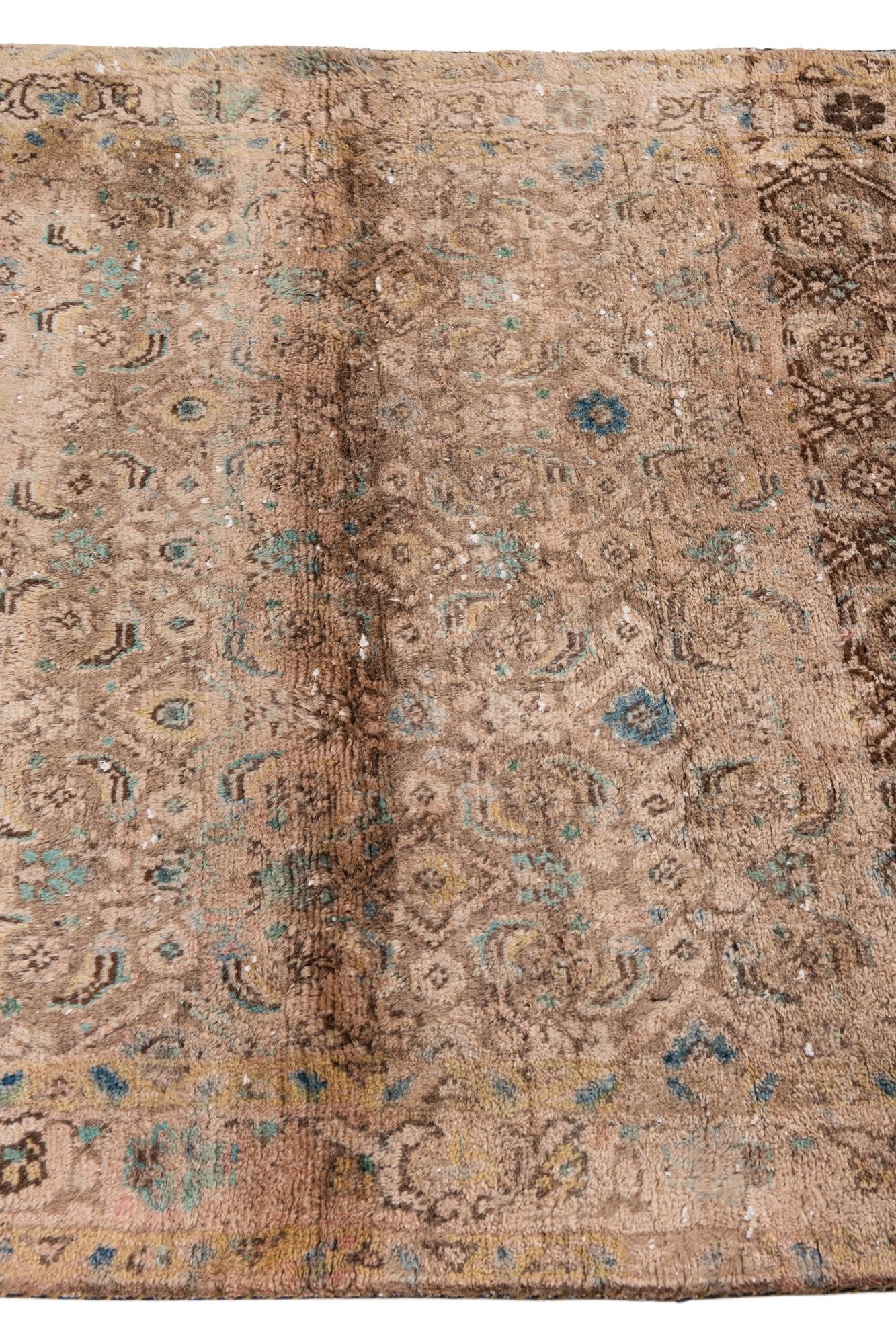 3' 9 x 6' 7 Hand Knotted Ultra Vintage Persian Wool Rug