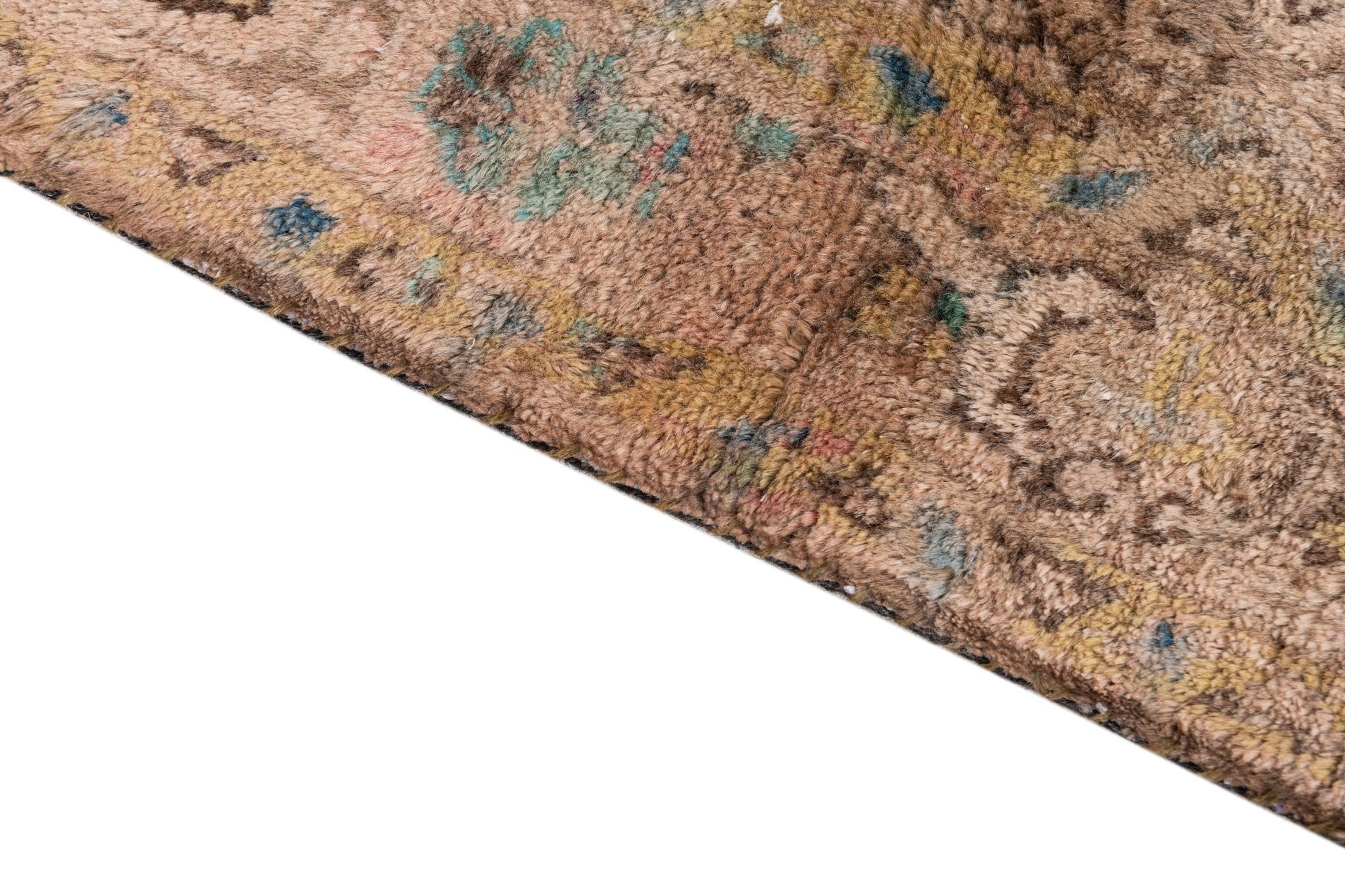 3' 9 x 6' 7 Hand Knotted Ultra Vintage Persian Wool Rug