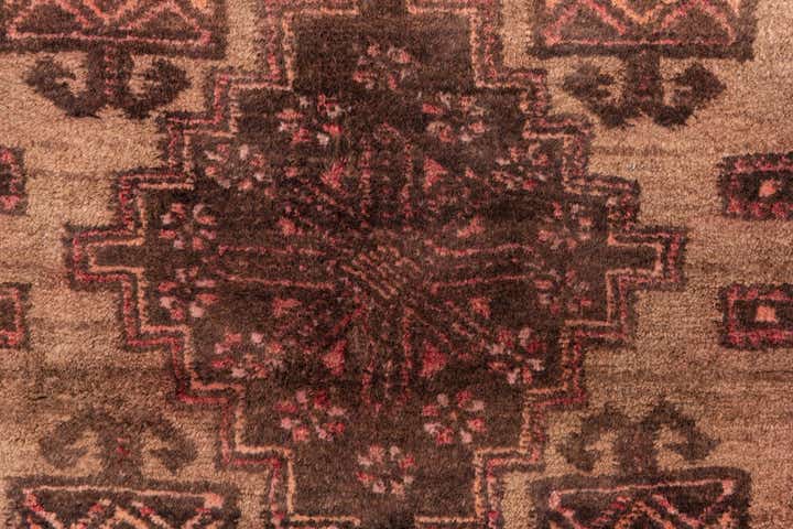 3' 2 x 4' 9 Hand Knotted Ultra Vintage Persian Wool Rug