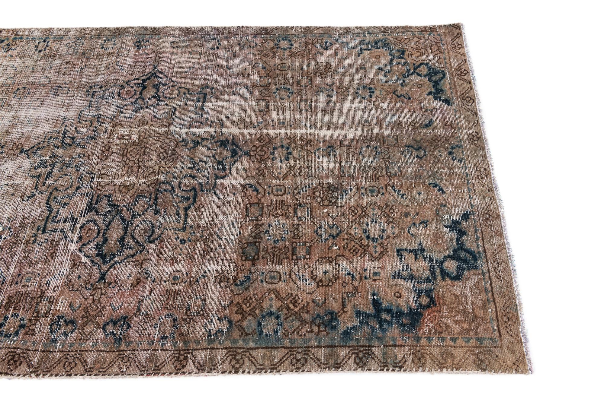 3' 8 x 5' 9 Hand Knotted Ultra Vintage Persian Wool Rug