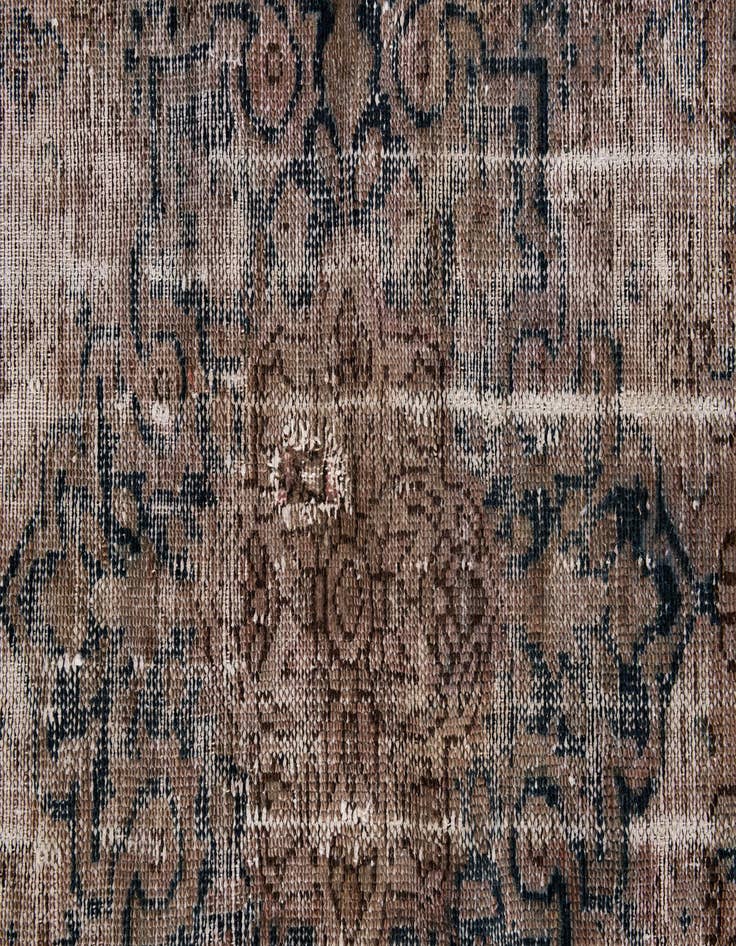 Detail image of 3' 8 x 5' 9  Hand Knotted Ultra Vintage Persian Wool Rug