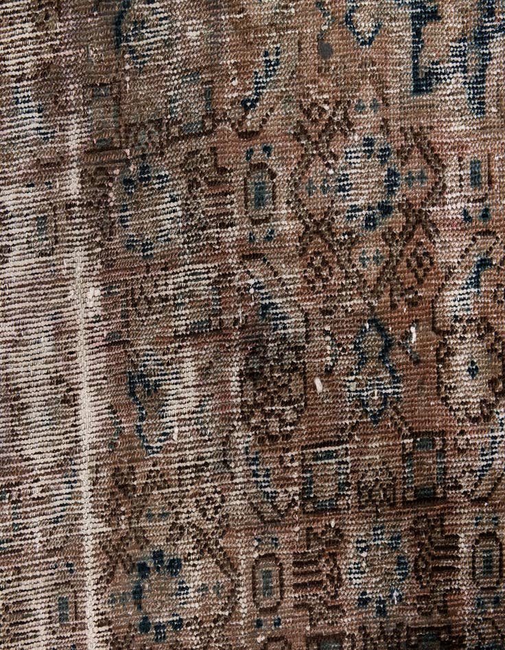 Detail image of 3' 8 x 5' 9  Hand Knotted Ultra Vintage Persian Wool Rug