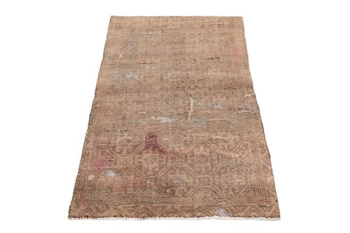 2' 7 x 4' 2 Hand Knotted Ultra Vintage Persian Wool Rug