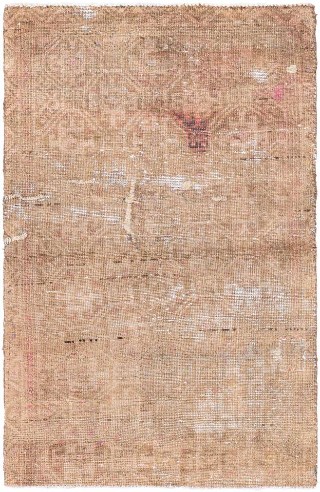 2' 7 x 4' 2 Hand Knotted Ultra Vintage Persian Wool Rug